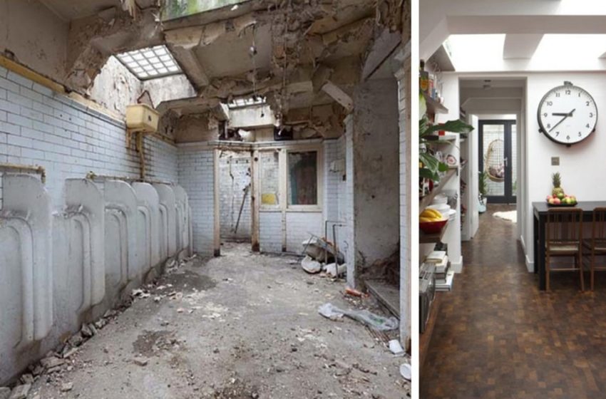  A woman turned an abandoned public toilet into a luxury apartment