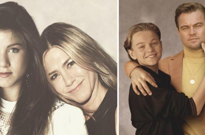  Unusual photoshoot: celebrities who stand side by side with their younger selves