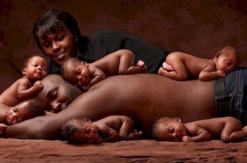  Flowers of life: what sextuplets look like, which are already 11 years old