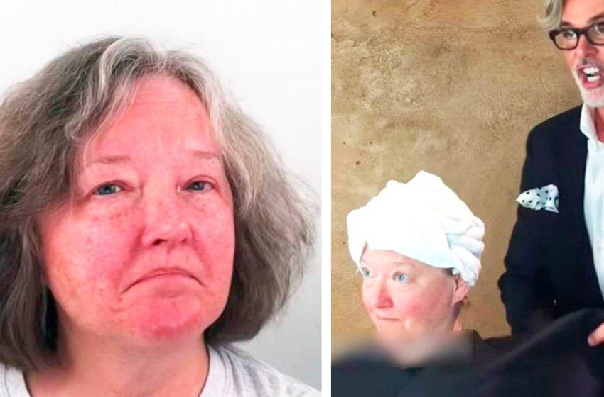  A woman with gray hair decided to change her image to surprise her husband