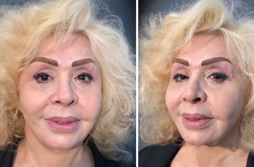  Makeup artists transformed an elderly plastic lover into a Hollywood diva