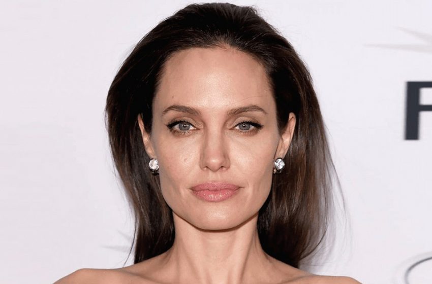  45-year-old Jolie with an impressive neckline hit the lenses of the paparazzi