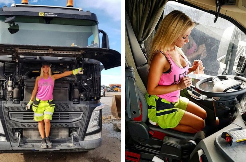  How a truck driver from Sweden Angelika Larsson lives