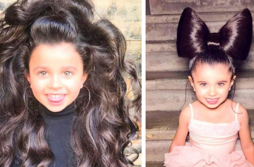  A 7-year-old girl went viral with her gorgeous hair