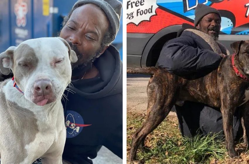  A homeless man rushes inside a burning shelter to rescue all of the animals