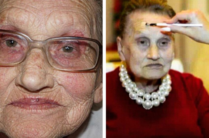  Granddaughter did her 80-year-old grandmother’s makeup, and now grandma is an Internet star