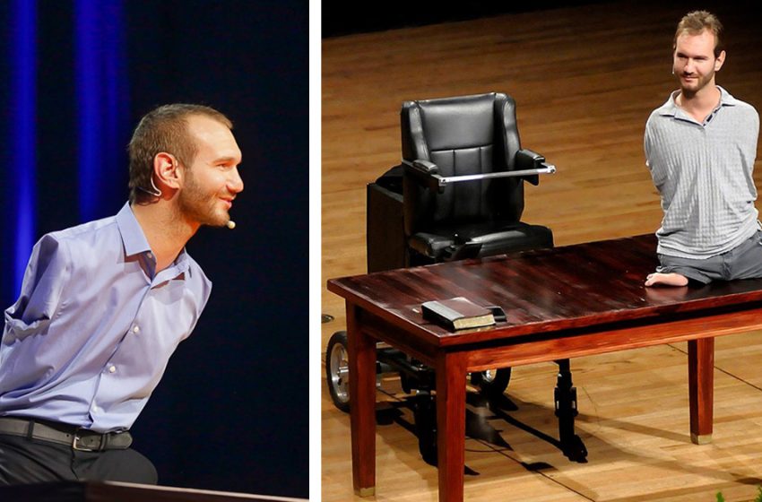  Vujicic, nato senza arti, ha mostrato rare foto di bambini e una bellissima moglie