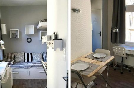 L’appartamento del ragazzo è poco più grande di un frigorifero: super piccolo, ma accogliente e dotato di tutto ciò di cui ha bisogno!
