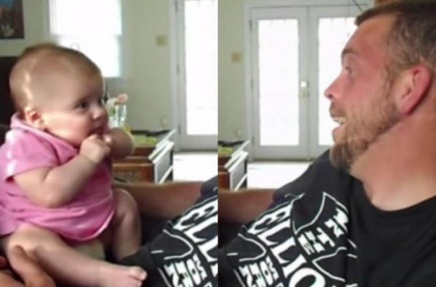  «Il Video Più Carino Che Tu Abbia Mai Visto»: Una Bambina di 2 Mesi Ha Sorpreso i Suoi Genitori Ripetendo le Parole del Papà!