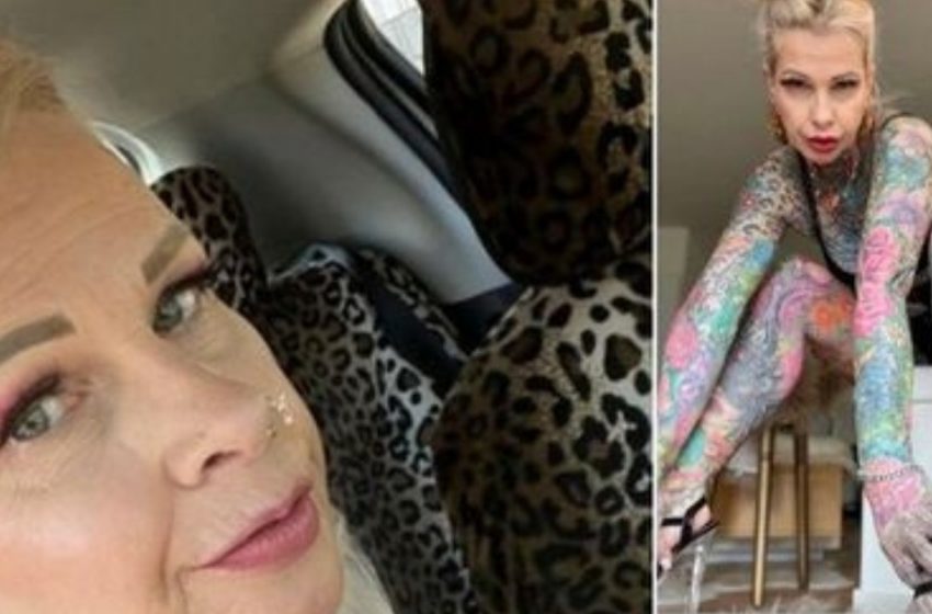 «Il suo intero corpo è coperto di tatuaggi»: La signora ha mostrato com’era un decennio fa.
