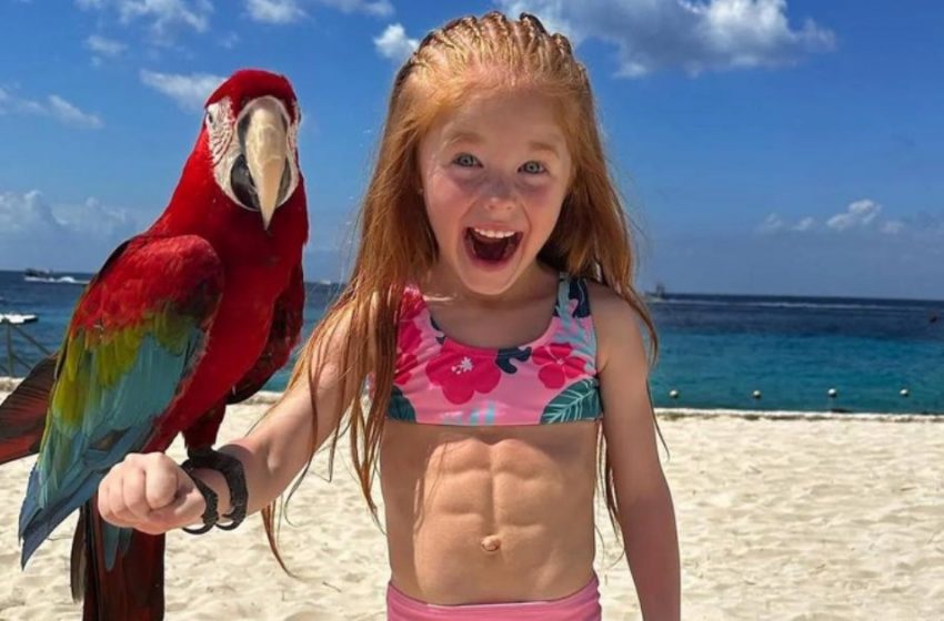  «Una piccola culturista»: bambina britannica di 7 anni con addominali scolpiti si allena 6 ore al giorno per diventare campionessa olimpica!