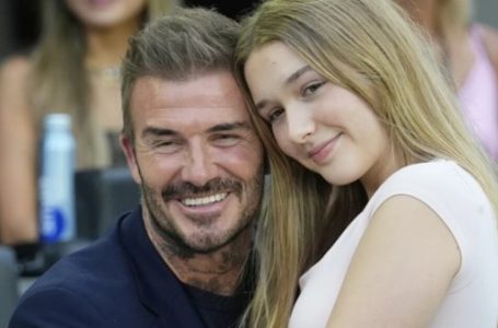 «Padre e figlia fanno esplodere il web»: le foto di David Beckham e sua figlia dalla partita sono al top dei più discussi!