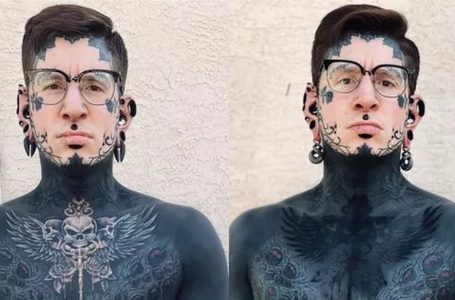 “Il 97% del suo corpo è coperto di tatuaggi”: com’era l’uomo prima di farsi il suo primo tatuaggio?