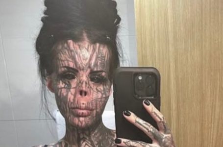 Donna tatuata che conserva il suo naso in un barattolo mostra le straordinarie foto del “prima”! Guarda le immagini!