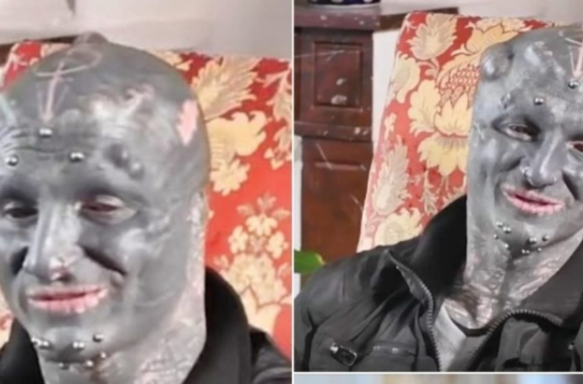  L’uomo più modificato del mondo mostra il suo ‘prima’: ecco The Black Alien!