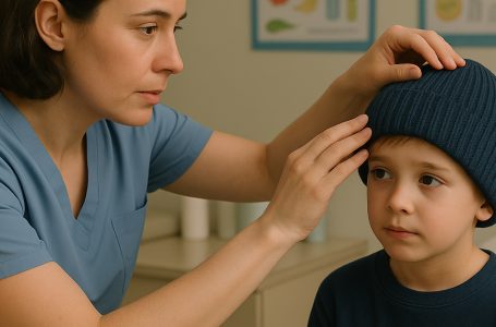 L’infermiera notò che quel piccolo bambino portava il berretto invernale per più di un mese di fila. Quando glielo tolse, rimase senza fiato per la sorpresa.