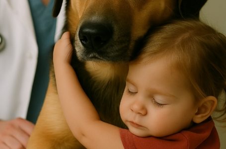 La piccola abbracciò il cane morente, che aveva poche ore di vita davanti a sé. Tre ore dopo, il veterinario fece una dichiarazione incredibile.