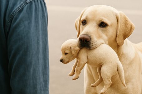 L’uomo credeva che la cagna venuta nel suo negozio chiedesse solo da mangiare. Ma ciò che portava con sé era inestimabilmente più prezioso.