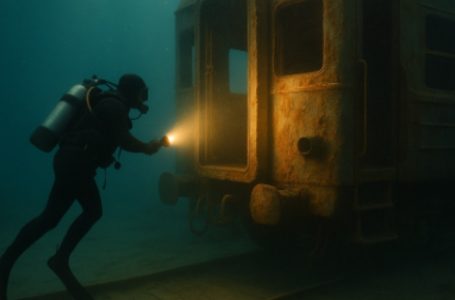A venti metri di profondità, il subacqueo ha scoperto un treno arrugginito. Ma ciò che ha trovato al suo interno lo ha sconvolto fino nel profondo dell’anima.