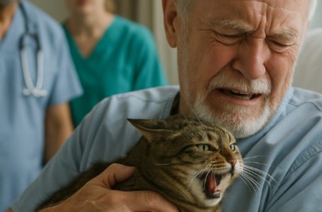 Voleva solo salutare la sua amata gatta prima di un’operazione rischiosa. Ma all’improvviso lei ha inarcato la schiena, ha soffiato — e si è scagliata contro il suo padrone.