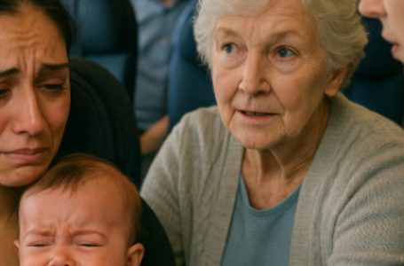 Il mio bambino ha iniziato a piangere a bordo dell’aereo, e tutti intorno a noi si sono messi a ridere. Poi qualcuno, con gentilezza, ha ricordato cosa significa davvero essere umani, e all’improvviso tutto si è fatto silenzioso.