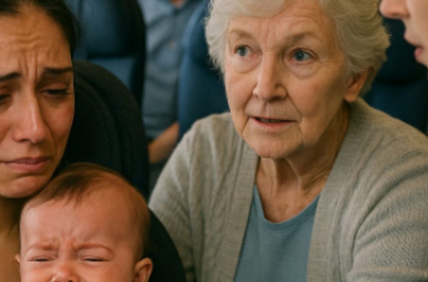 Il mio bambino ha iniziato a piangere a bordo dell’aereo, e tutti intorno a noi si sono messi a ridere. Poi qualcuno, con gentilezza, ha ricordato cosa significa davvero essere umani, e all’improvviso tutto si è fatto silenzioso.