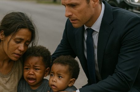 Una donna che camminava sul bordo della strada con i suoi bambini crollò, senza forze per rialzarsi. Quando si fermò un miliardario, tutto cambiò per sempre.