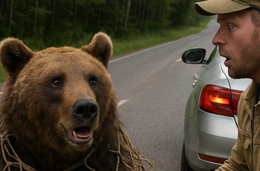  Sulla strada ho notato un orso intrappolato in una rete, incapace di liberarsi: mi sono fermato ad aiutarlo, ma poi è successo qualcosa di inaspettato.