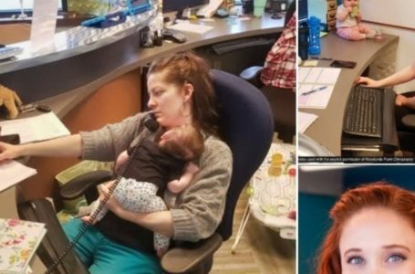 Il capo pubblica di nascosto le foto del bebè della mamma al lavoro: la sua reazione ti sorprenderà!