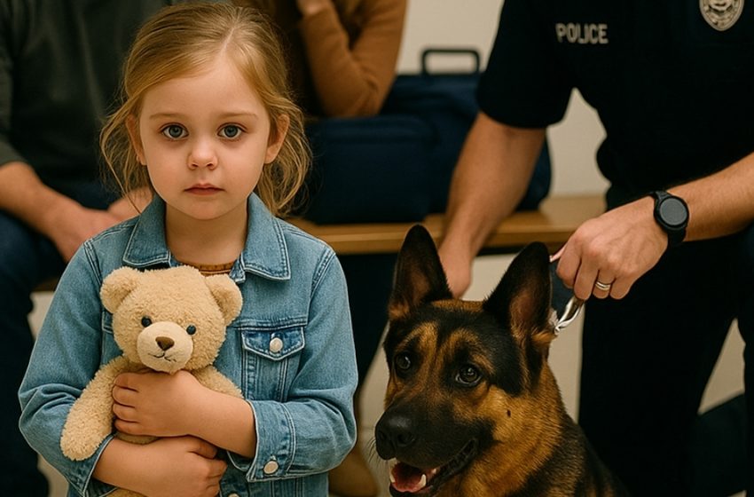 Il cane da servizio ha iniziato ad abbaiare furiosamente contro una bambina piccola e i suoi genitori all’aeroporto. Dopo un minuto l’ufficiale ha capito — quel cane aveva appena salvato loro la vita.