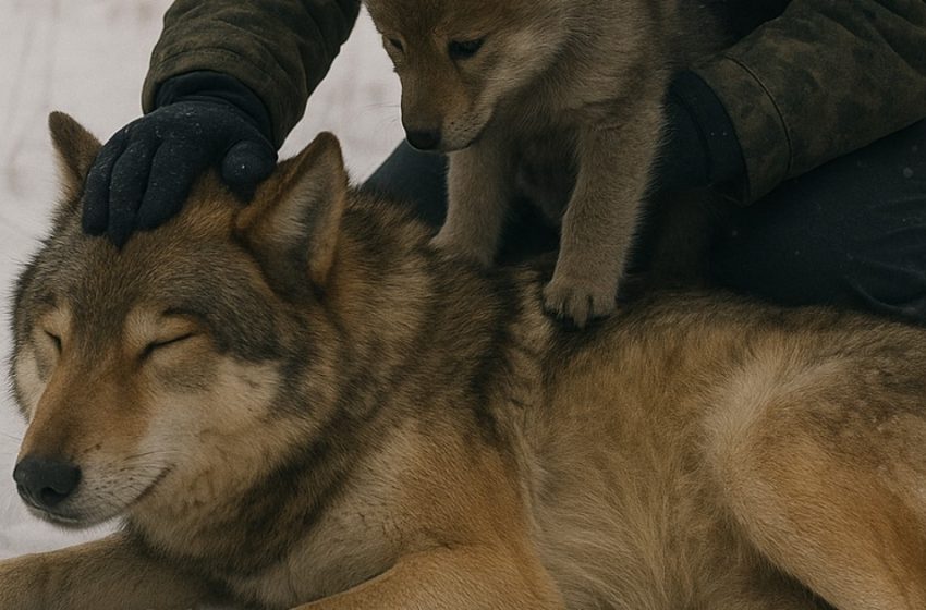  Un uomo salvò un lupo ferito e il suo cucciolo, senza immaginare minimamente cosa sarebbe accaduto il giorno seguente. Quando accadde, l’intero villaggio rimase profondamente sconvolto dalla scena.