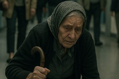 La nonna cadde in mezzo al negozio. Tutti si limitarono a guardare, e solo una bambina si fermò per aiutarla.