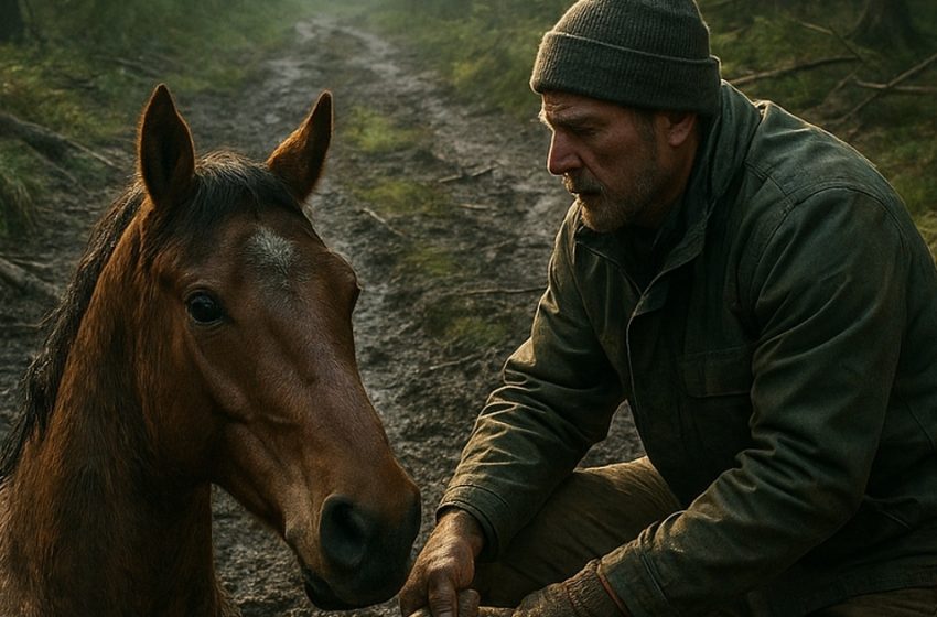 Un uomo salva un cavallo selvaggio intrappolato e in lacrime. Il modo in cui lo ringraziò resta indelebile nella memoria.