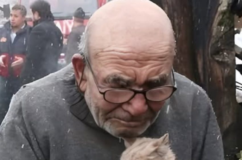  Ha perso tutto nell’incendio! Ma aggrapparsi a una piccola vita gli ha dato la forza di andare avanti!